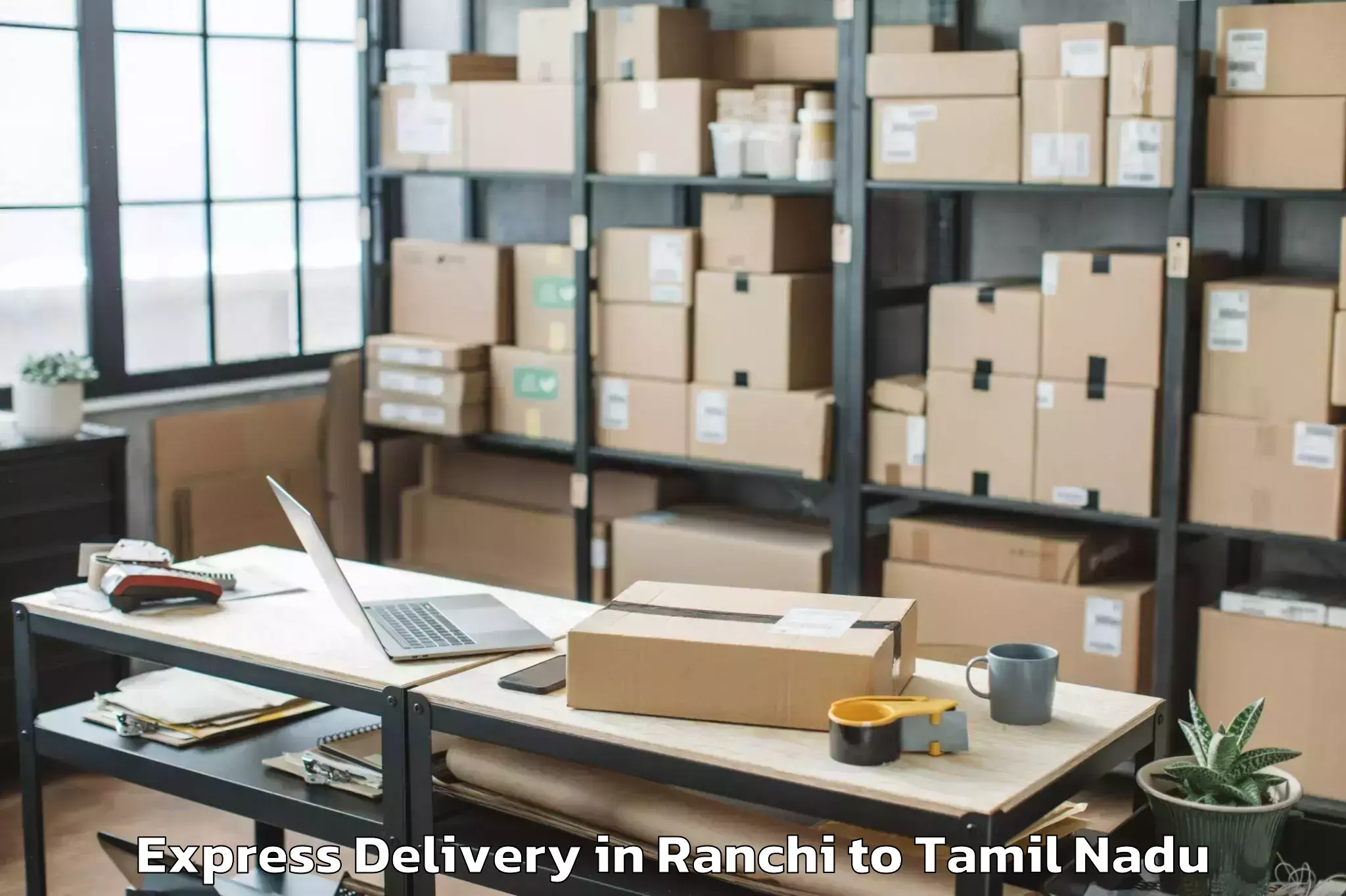 Professional Ranchi to Kaveripatnam Express Delivery